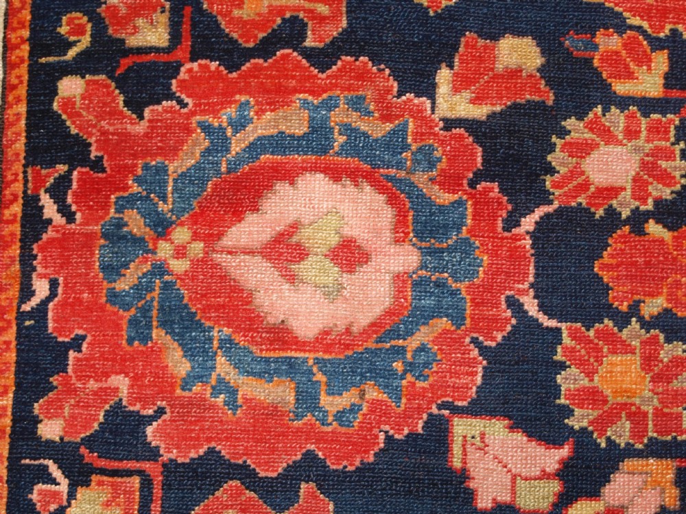 ANTIQUE MALAYER RUG, VERY FINE WEAVE WITH HARSHANG DESIGN, CIRCA 1900. View XI