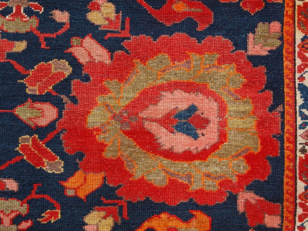 ANTIQUE MALAYER RUG, VERY FINE WEAVE WITH HARSHANG DESIGN, CIRCA 1900. View XII