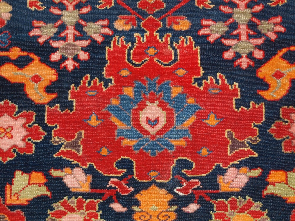 ANTIQUE MALAYER RUG, VERY FINE WEAVE WITH HARSHANG DESIGN, CIRCA 1900. View XIII