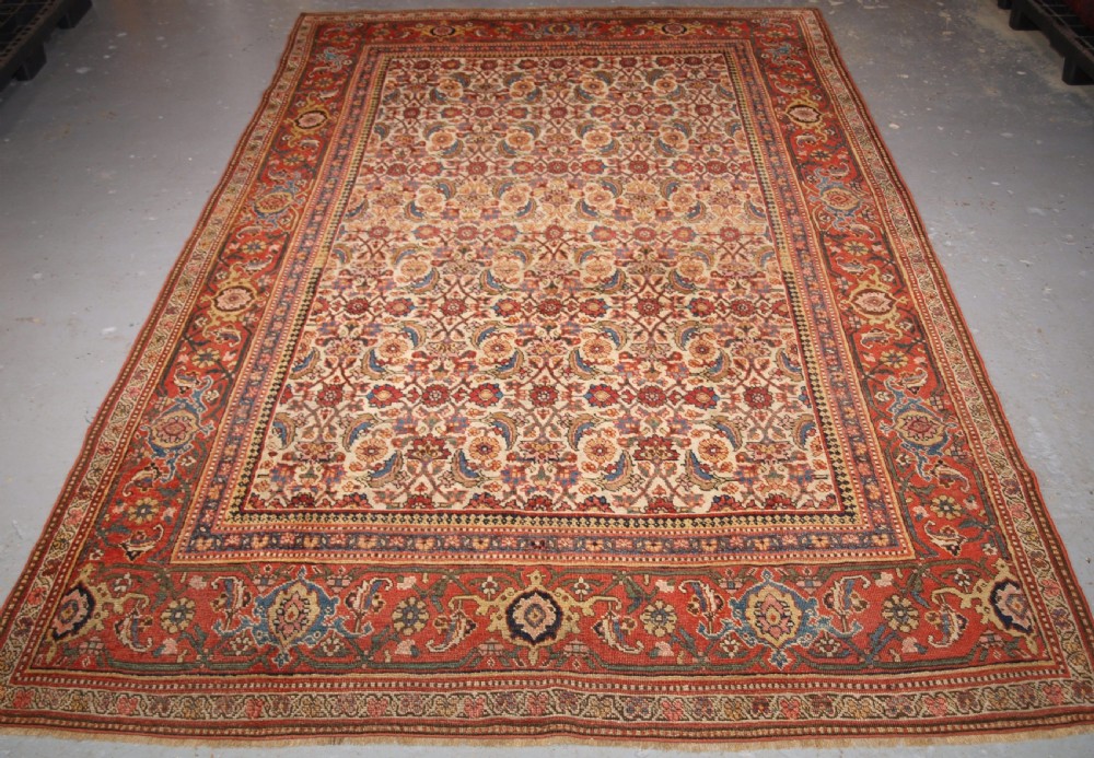 ANTIQUE BIJAR RUG, WONDERFUL SOFT PASTEL COLOURS, CIRCA 1880. View II