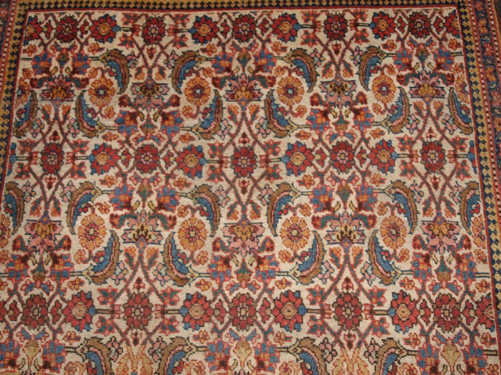 ANTIQUE BIJAR RUG, WONDERFUL SOFT PASTEL COLOURS, CIRCA 1880. View VIII