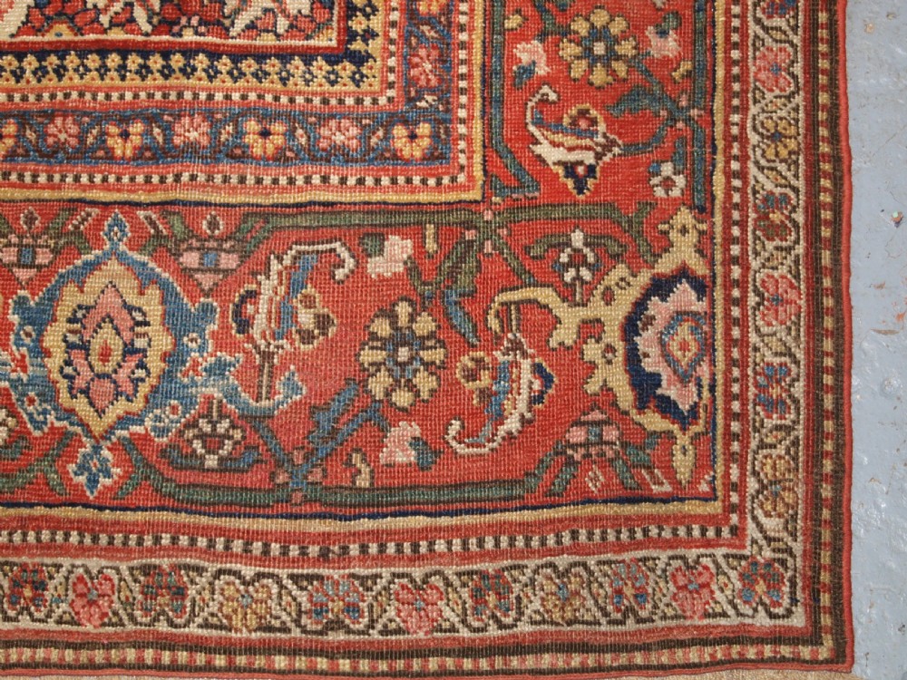 ANTIQUE BIJAR RUG, WONDERFUL SOFT PASTEL COLOURS, CIRCA 1880. View XI