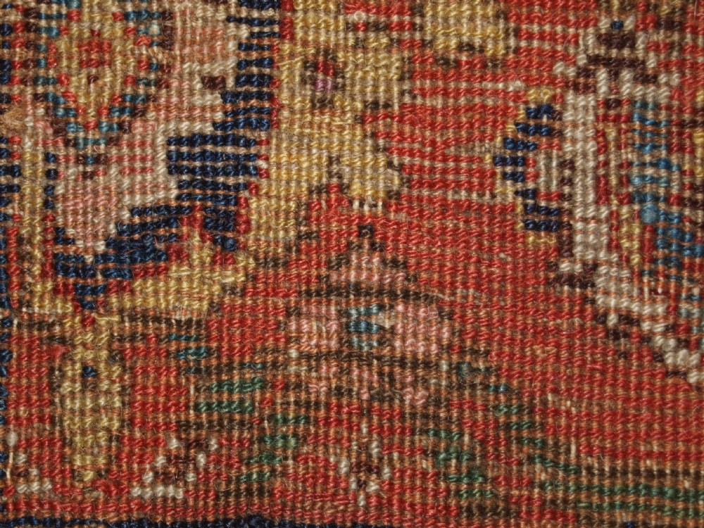ANTIQUE BIJAR RUG, WONDERFUL SOFT PASTEL COLOURS, CIRCA 1880. View XII