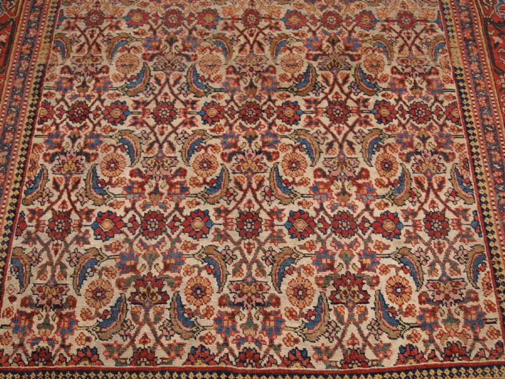 ANTIQUE BIJAR RUG, WONDERFUL SOFT PASTEL COLOURS, CIRCA 1880. View XIV