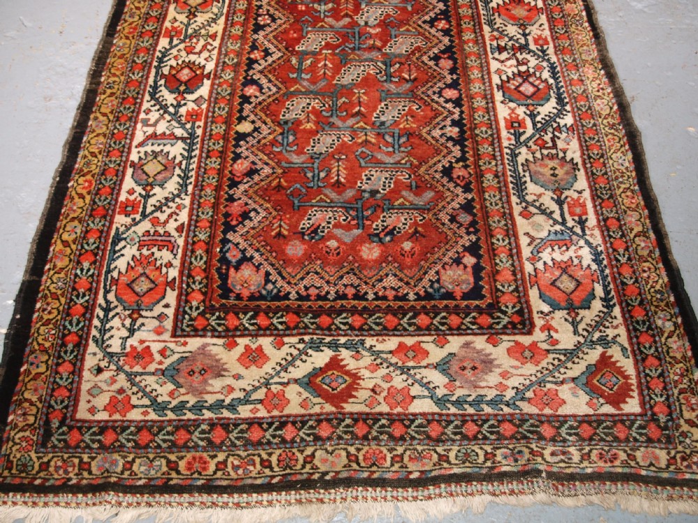 ANTIQUE MALAYER RUNNER OF LARGE SIZE, COUNTRY HOUSE STYLE, CIRCA 1900/20. View VI