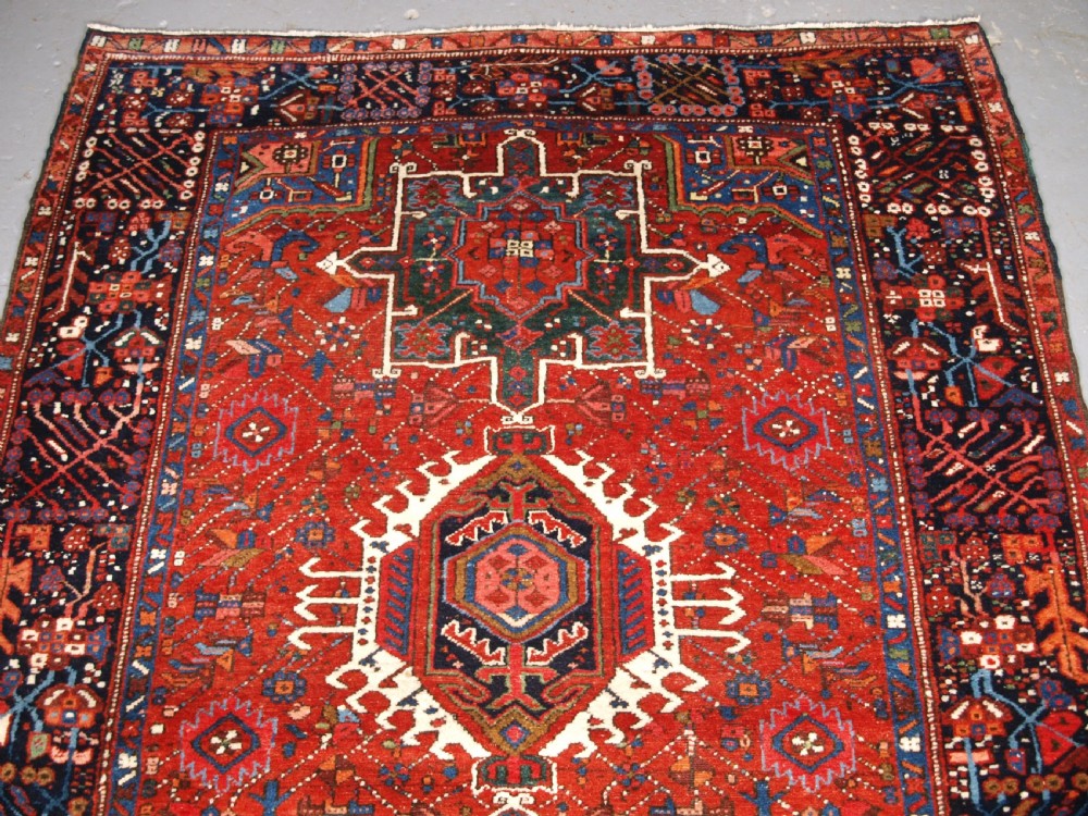 ANTIQUE KARAJA RUG OF CLASSIC DESIGN, HARD WEARING FURNISHING RUG, CIRCA 1900/20. View III