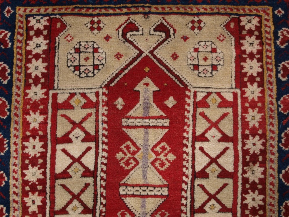 ANTIQUE TURKISH BERGAMA REGION PRAYER RUG, EXCELLENT CONDITION, CIRCA 1900. View VII
