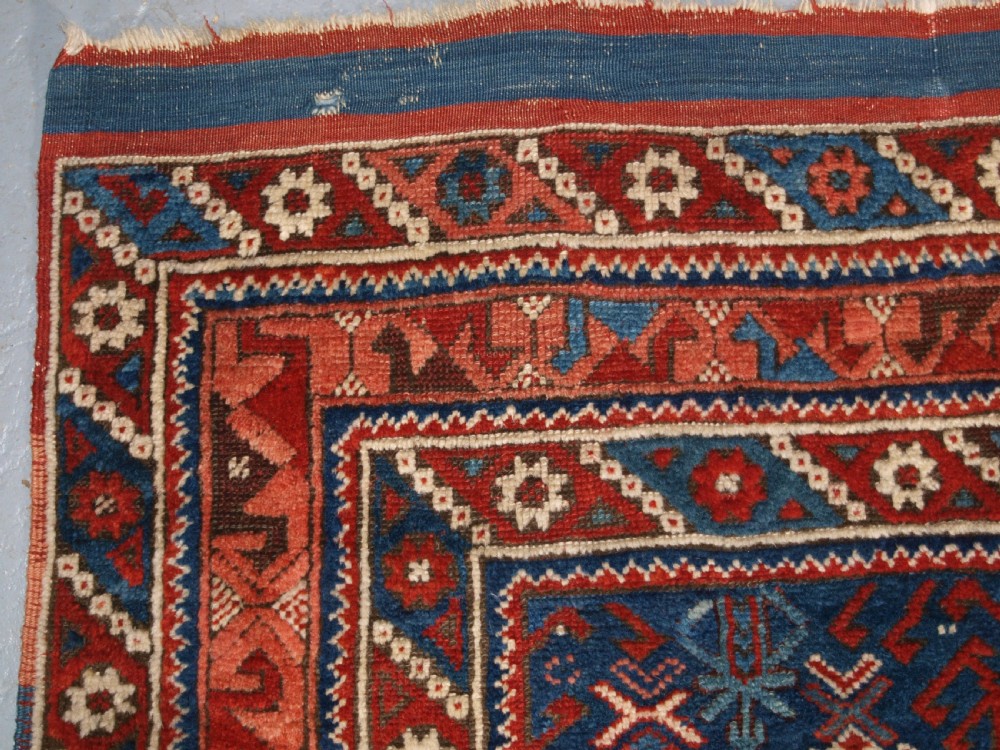 ANTIQUE TURKISH BERGAMA REGION RUG OF SMALL SQUARE SIZE, CIRCA 1850. View V
