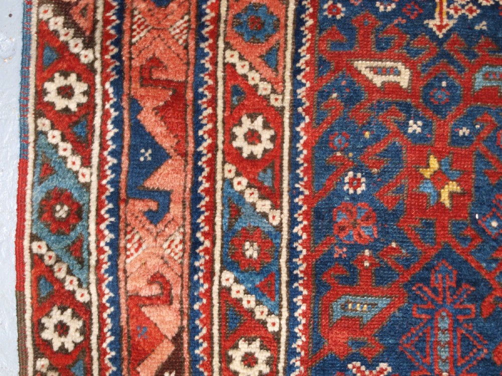 ANTIQUE TURKISH BERGAMA REGION RUG OF SMALL SQUARE SIZE, CIRCA 1850. View VI