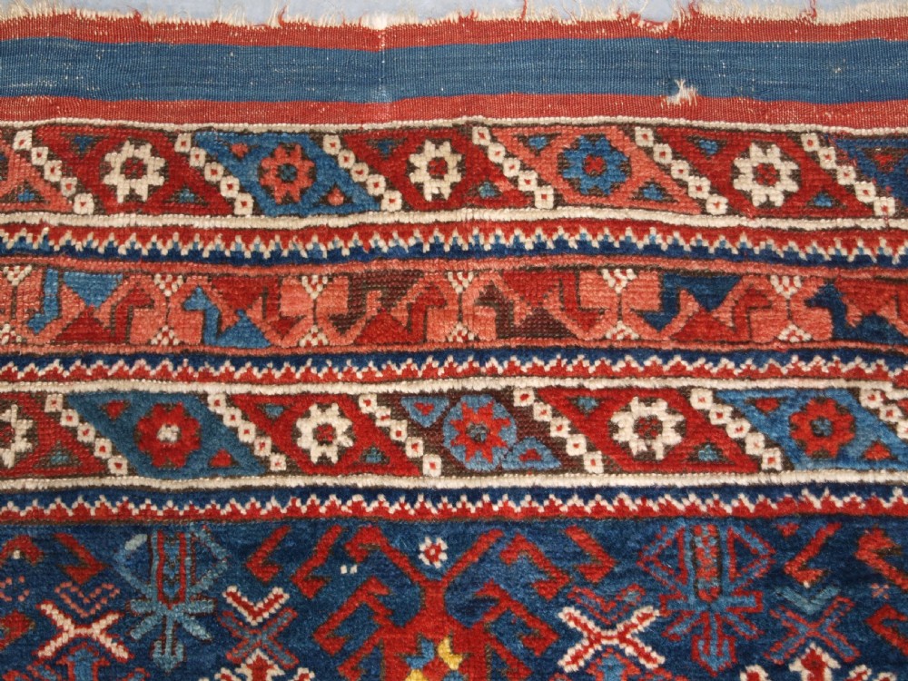 ANTIQUE TURKISH BERGAMA REGION RUG OF SMALL SQUARE SIZE, CIRCA 1850. View VIII