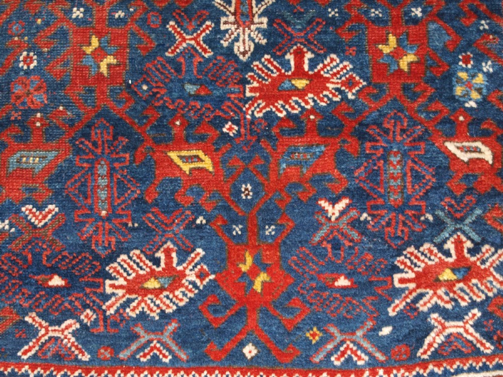 ANTIQUE TURKISH BERGAMA REGION RUG OF SMALL SQUARE SIZE, CIRCA 1850. View IX