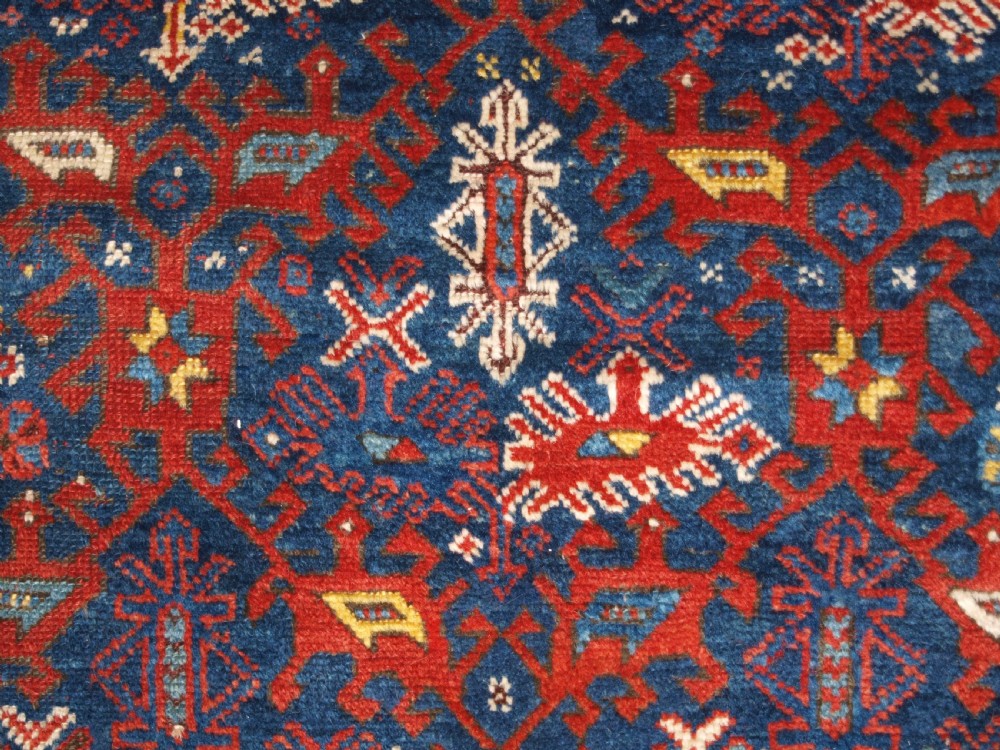 ANTIQUE TURKISH BERGAMA REGION RUG OF SMALL SQUARE SIZE, CIRCA 1850. View X