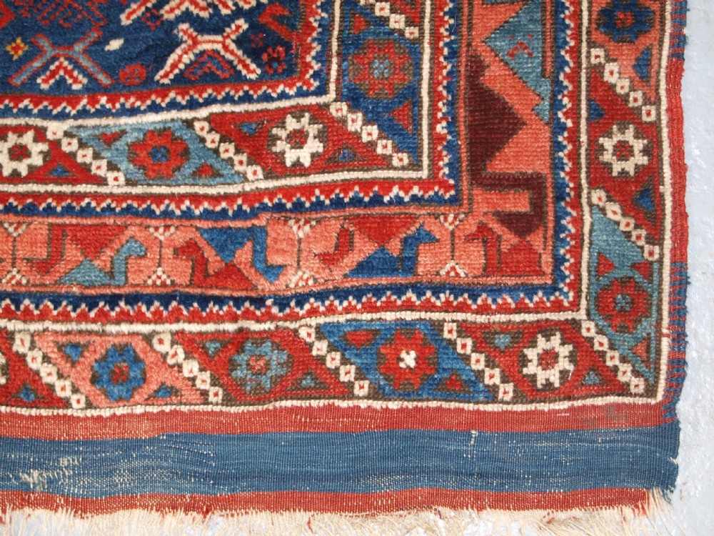 ANTIQUE TURKISH BERGAMA REGION RUG OF SMALL SQUARE SIZE, CIRCA 1850. View XI