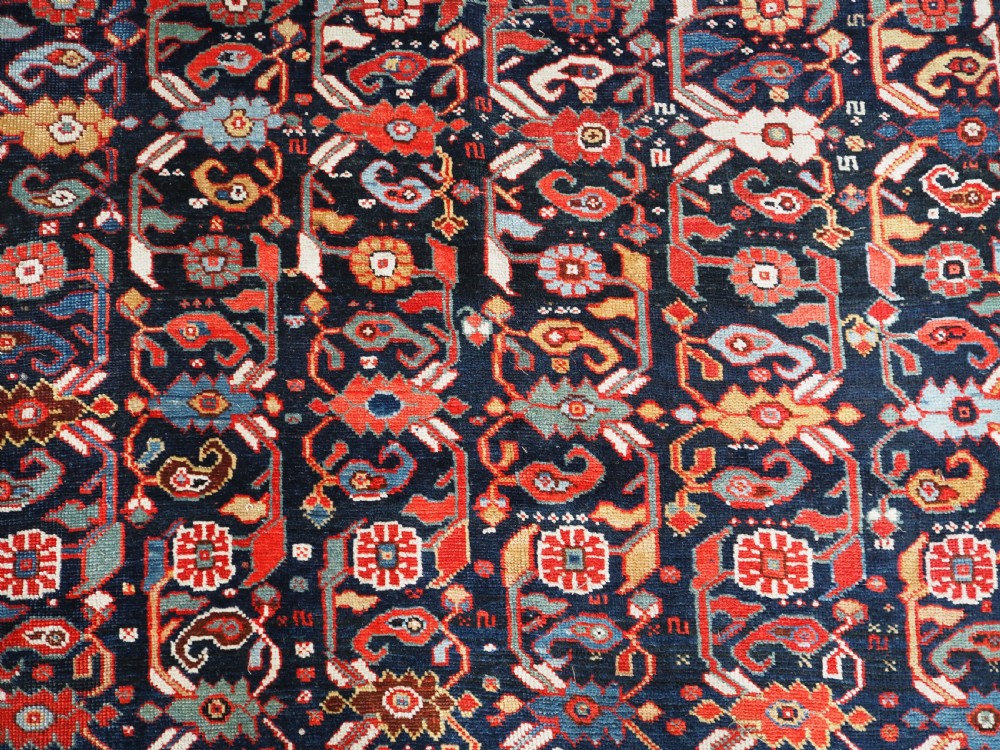 ANTIQUE TRIBAL KHAMSEH RUG WITH OUTSTANDING DESIGN AND COLOUR, CIRCA 1870. View XI