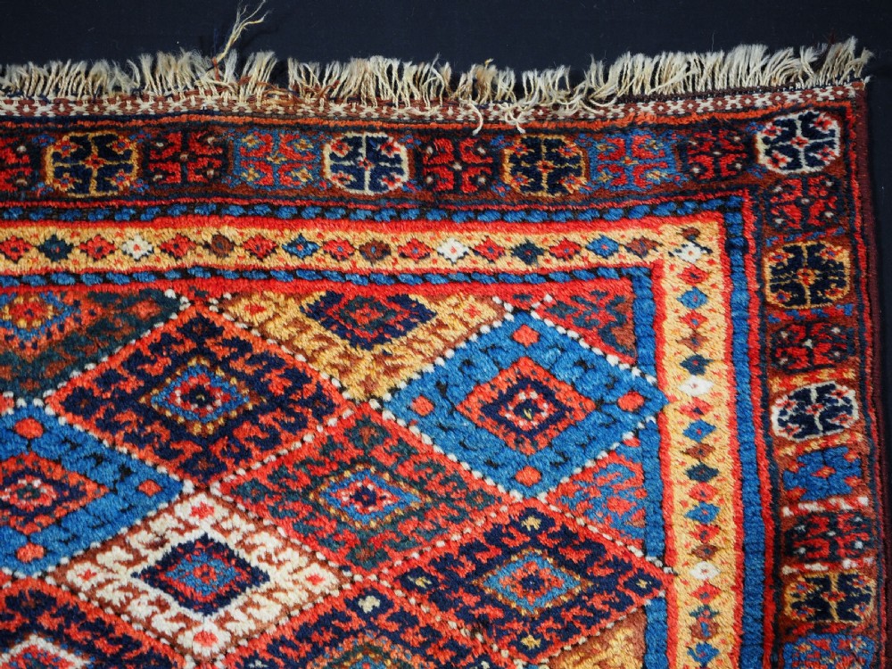 ANTIQUE JAF KURD SADDLE BAG FACE, LARGE SIZE, THICK LONG PILE, CIRCA 1900. View III