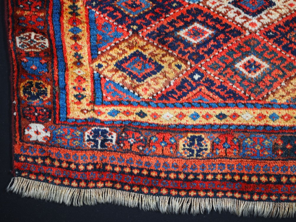 ANTIQUE JAF KURD SADDLE BAG FACE, LARGE SIZE, THICK LONG PILE, CIRCA 1900. View IV
