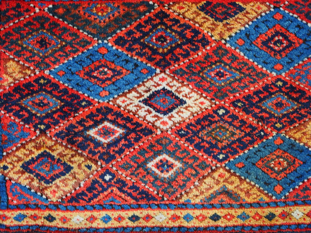 ANTIQUE JAF KURD SADDLE BAG FACE, LARGE SIZE, THICK LONG PILE, CIRCA 1900. View VI