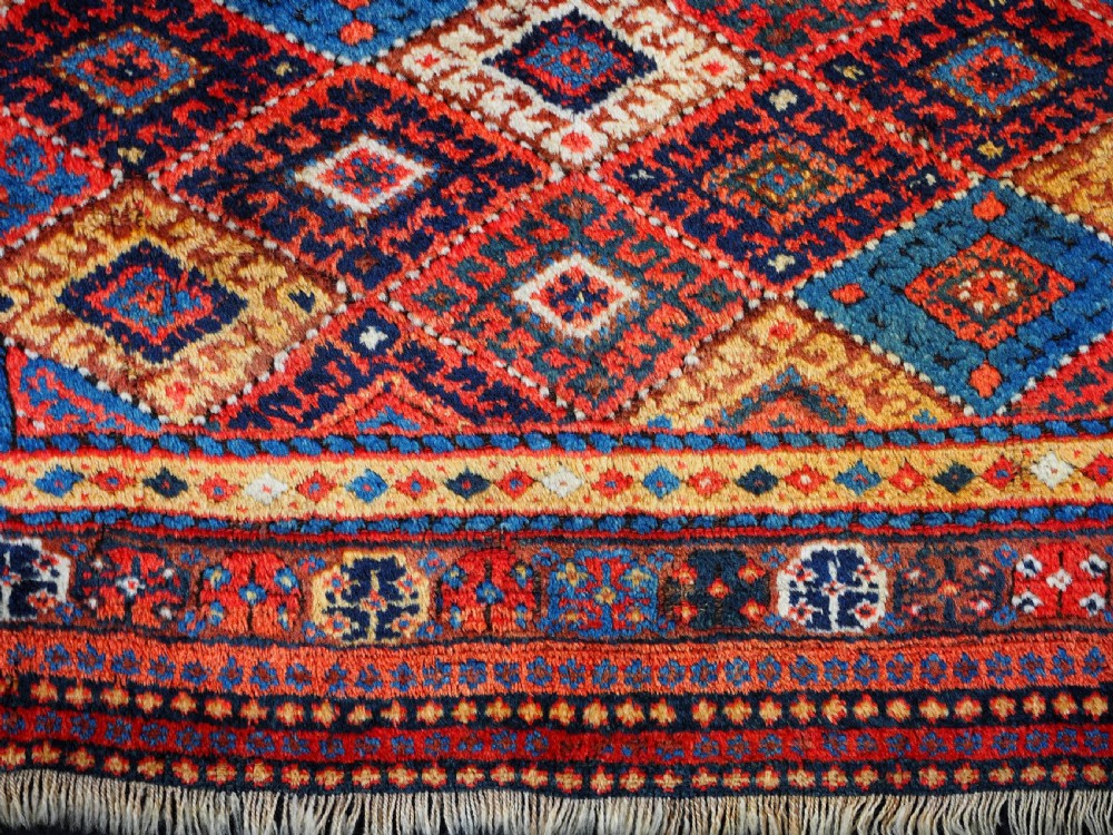 ANTIQUE JAF KURD SADDLE BAG FACE, LARGE SIZE, THICK LONG PILE, CIRCA 1900. View VII