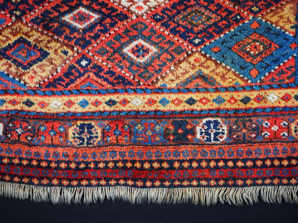 ANTIQUE JAF KURD SADDLE BAG FACE, LARGE SIZE, THICK LONG PILE, CIRCA 1900. View VIII