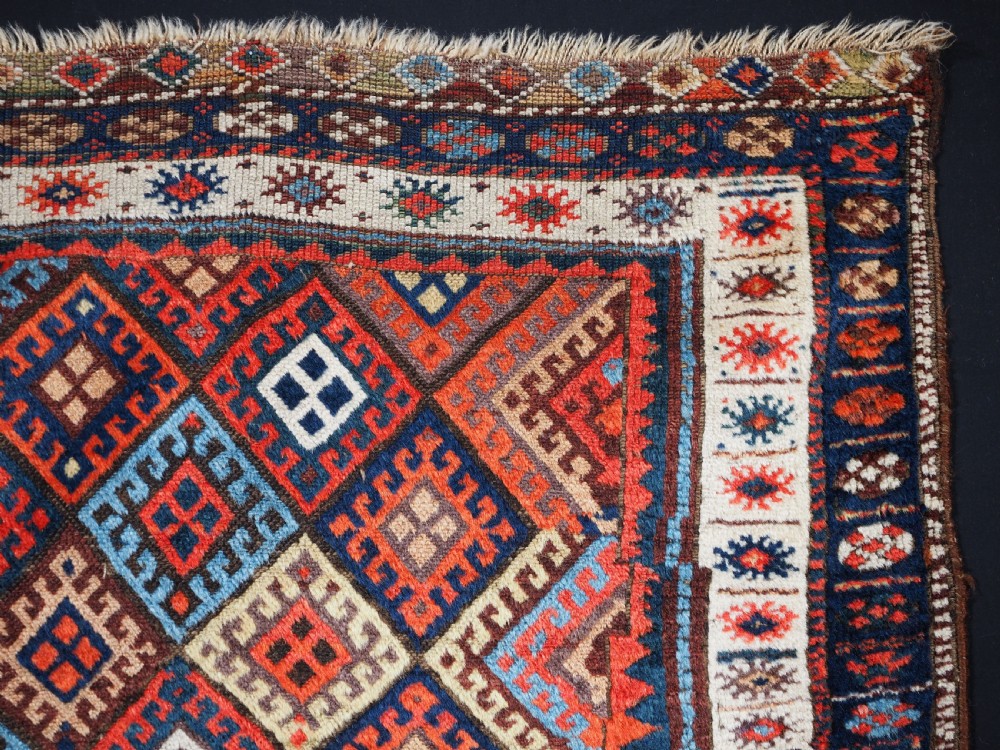 ANTIQUE JAF KURD SADDLE BAG FACE, LARGE SIZE WITH QUIRKY DESIGN, CIRCA 1890. View IV