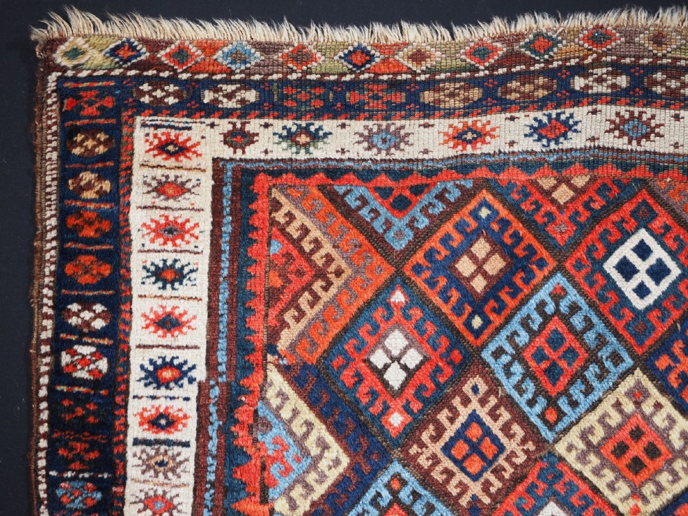 ANTIQUE JAF KURD SADDLE BAG FACE, LARGE SIZE WITH QUIRKY DESIGN, CIRCA 1890. View V