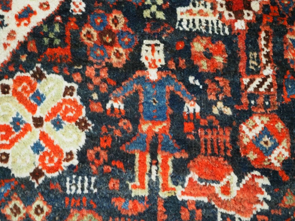 ANTIQUE KELLEH OR KHAN CARPET BY THE KHAMSEH TRIBE, VERY LARGE SIZE, CIRCA 1880. View XII