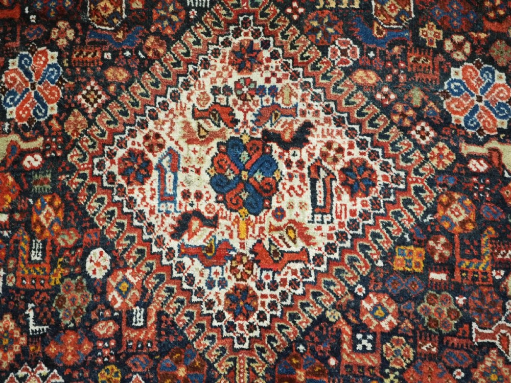 ANTIQUE KELLEH OR KHAN CARPET BY THE KHAMSEH TRIBE, VERY LARGE SIZE, CIRCA 1880. View XIV