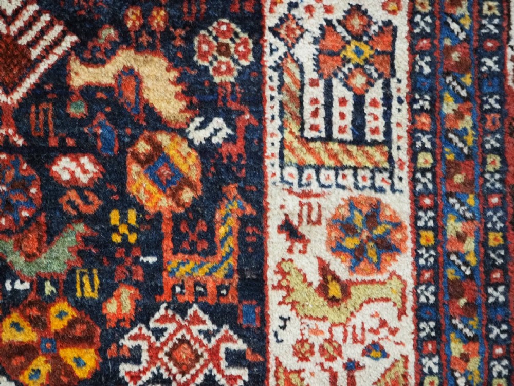 ANTIQUE KELLEH OR KHAN CARPET BY THE KHAMSEH TRIBE, VERY LARGE SIZE, CIRCA 1880. View XVI