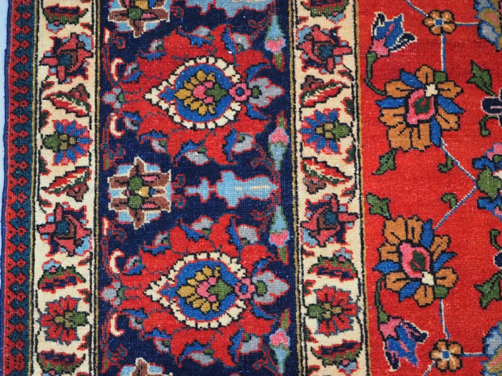 ANTIQUE TABRIZ CARPET WITH BIRDS AND LIONS, EXCELLENT CONDITION, CIRCA 1900/20. View VII