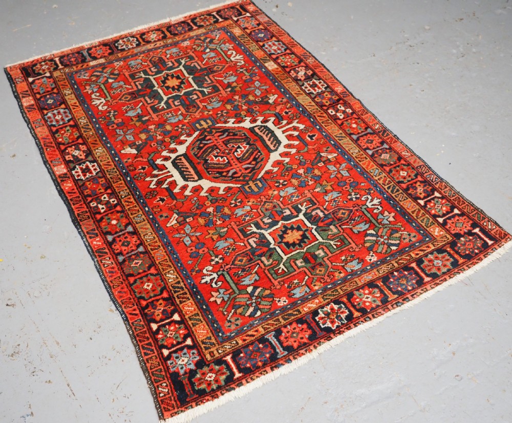 ANTIQUE KARAJA VILLAGE RUG, CLASSIC DESIGN, SMALL SIZE, CIRCA 1900/20. View II