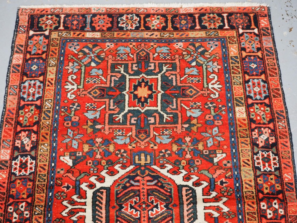 ANTIQUE KARAJA VILLAGE RUG, CLASSIC DESIGN, SMALL SIZE, CIRCA 1900/20. View III