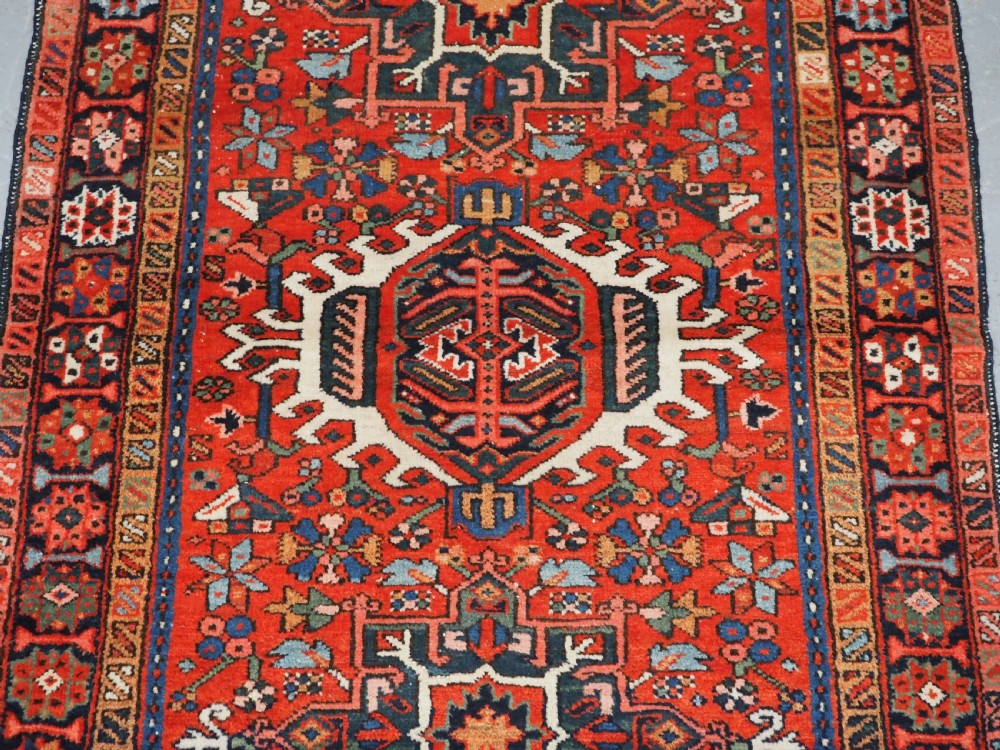 ANTIQUE KARAJA VILLAGE RUG, CLASSIC DESIGN, SMALL SIZE, CIRCA 1900/20. View IV