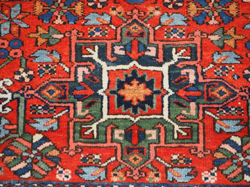 ANTIQUE KARAJA VILLAGE RUG, CLASSIC DESIGN, SMALL SIZE, CIRCA 1900/20. View X