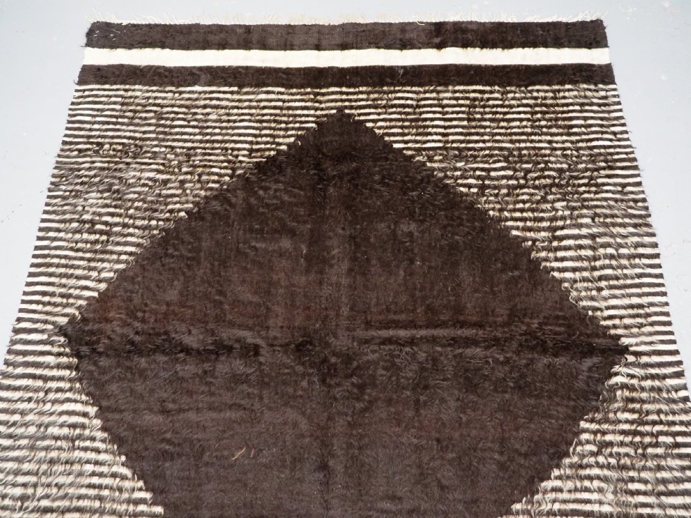 ANTIQUE TURKISH ANGORA MOHAIR SIIRT SHEPHERDS BLANKET, CIRCA 1900/20. View III