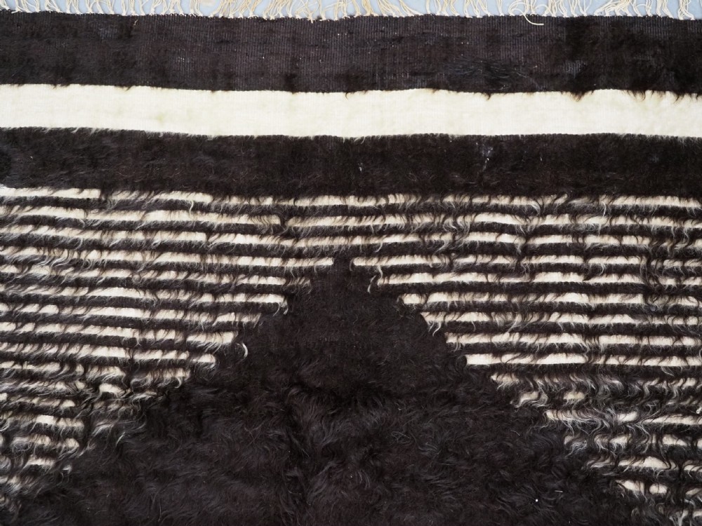 ANTIQUE TURKISH ANGORA MOHAIR SIIRT SHEPHERDS BLANKET, CIRCA 1900/20. View VII