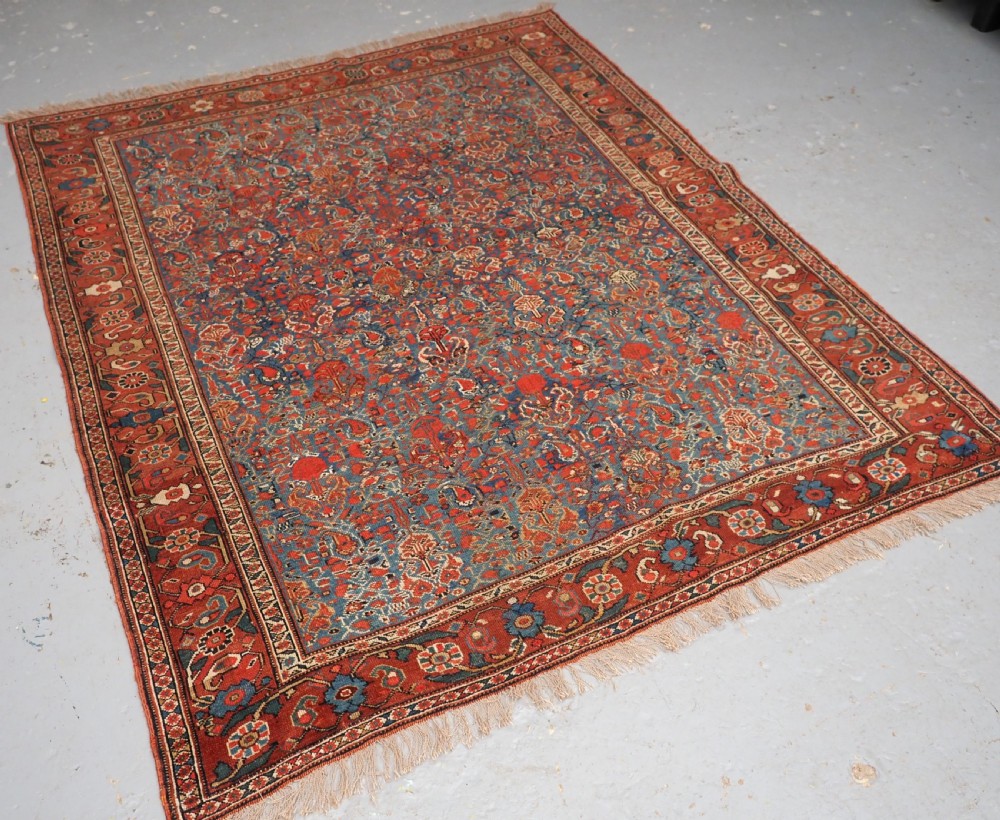 ANTIQUE KHAMSEH TRIBAL RUG, VERY FINE, ALL OVER DESIGN, CIRCA 1900. View II