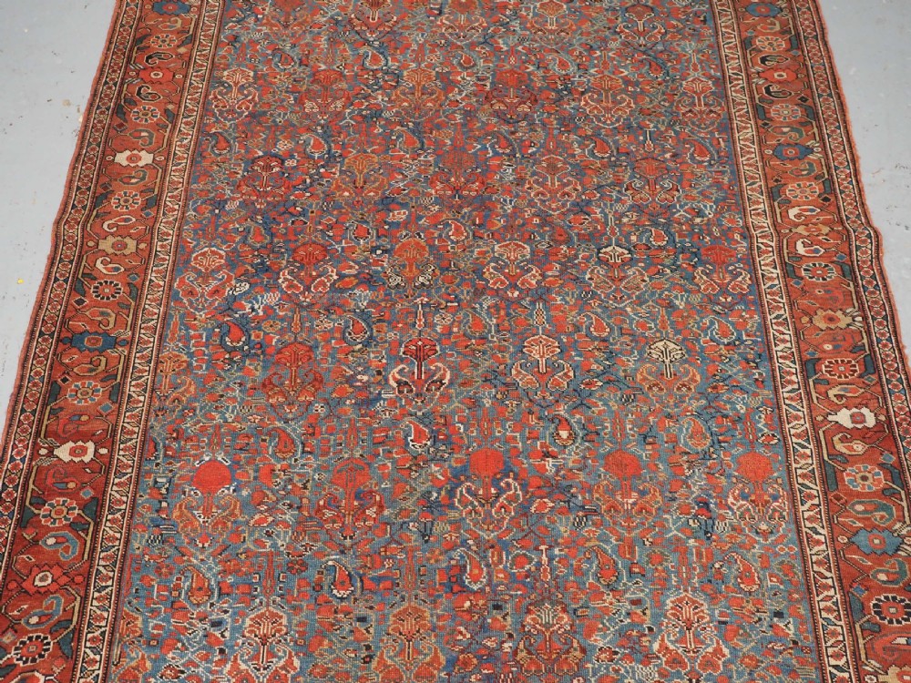ANTIQUE KHAMSEH TRIBAL RUG, VERY FINE, ALL OVER DESIGN, CIRCA 1900. View IV