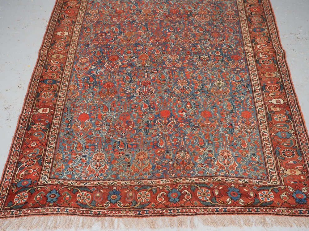 ANTIQUE KHAMSEH TRIBAL RUG, VERY FINE, ALL OVER DESIGN, CIRCA 1900. View V