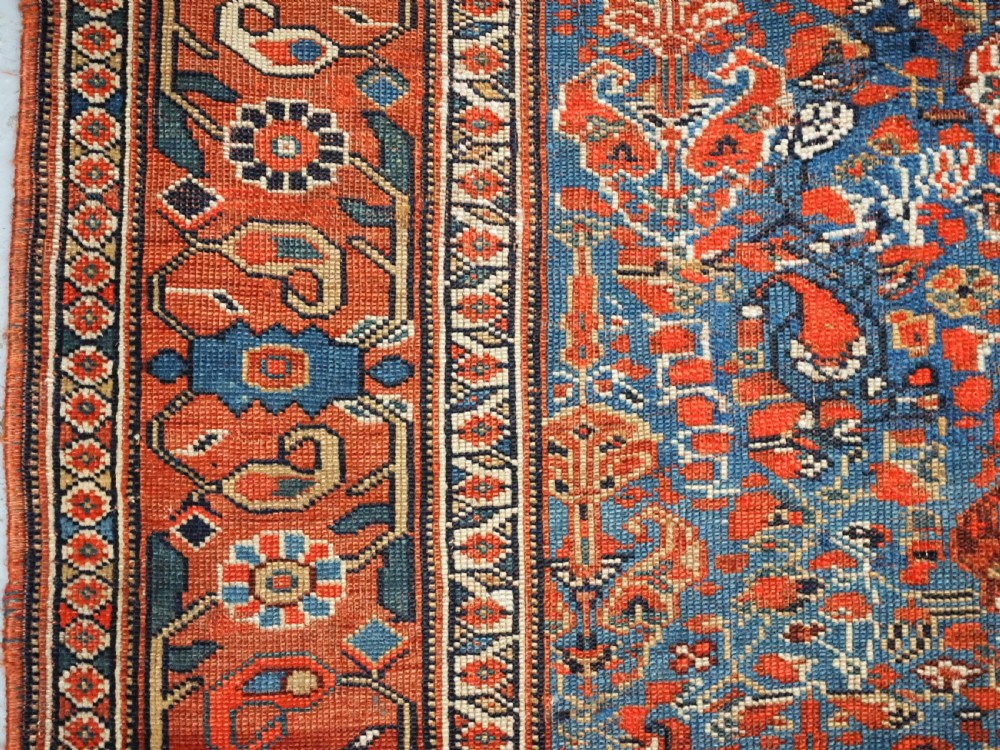 ANTIQUE KHAMSEH TRIBAL RUG, VERY FINE, ALL OVER DESIGN, CIRCA 1900. View VII