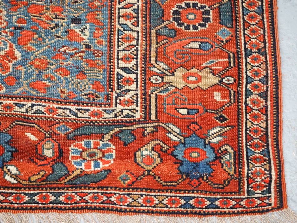 ANTIQUE KHAMSEH TRIBAL RUG, VERY FINE, ALL OVER DESIGN, CIRCA 1900. View XII