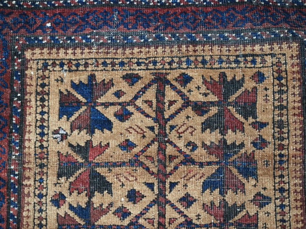 ANTIQUE BALUCH OR TIMURI BALISHT FACE, TREE OF LIFE, CAMEL GROUND, CIRCA 1880. View VII