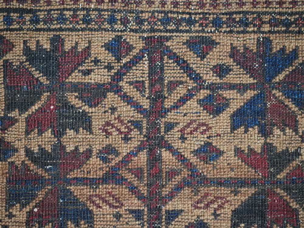 ANTIQUE BALUCH OR TIMURI BALISHT FACE, TREE OF LIFE, CAMEL GROUND, CIRCA 1880. View XI