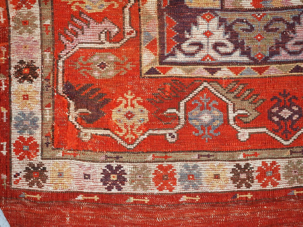 ANTIQUE TURKISH MILAS RUG OF SCARCE DESIGN, SUPERB COLOUR, CIRCA 1890. View XVI