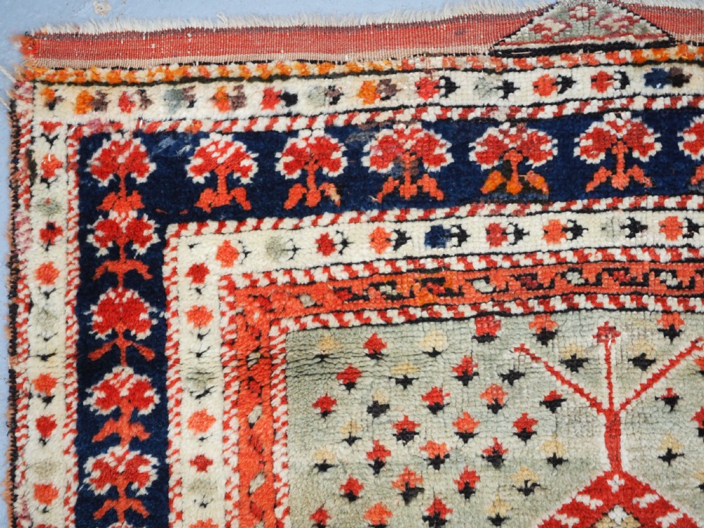 ANTIQUE TURKISH BERGAMA REGION VILLAGE PRAYER RUG, CIRCA 1880. View V
