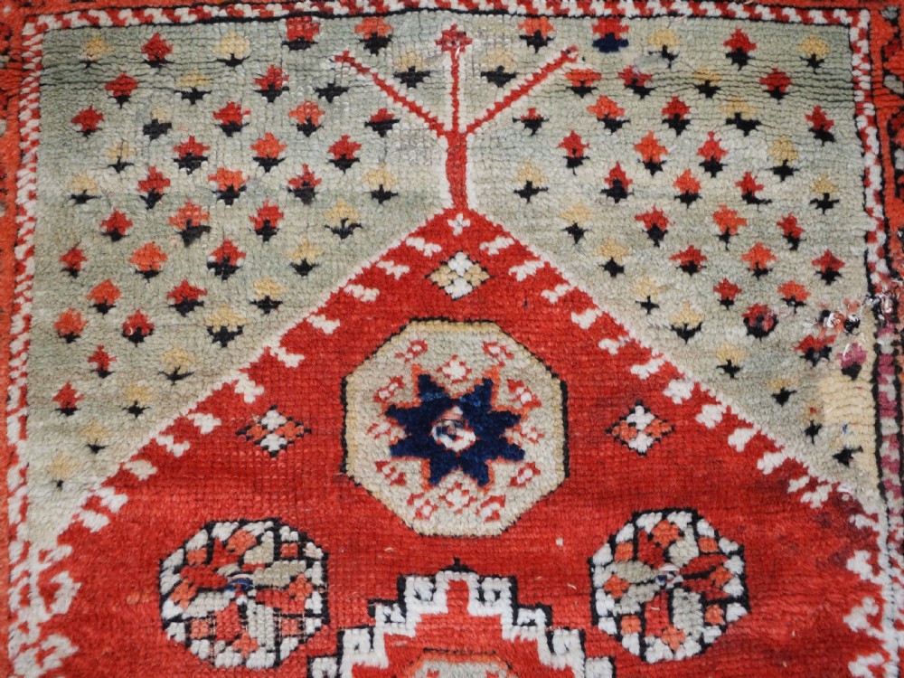 ANTIQUE TURKISH BERGAMA REGION VILLAGE PRAYER RUG, CIRCA 1880. View VII