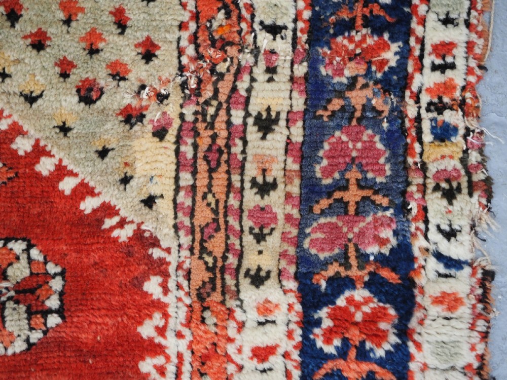 ANTIQUE TURKISH BERGAMA REGION VILLAGE PRAYER RUG, CIRCA 1880. View X