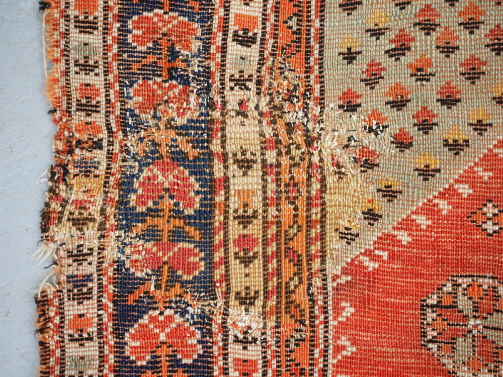 ANTIQUE TURKISH BERGAMA REGION VILLAGE PRAYER RUG, CIRCA 1880. View XIV