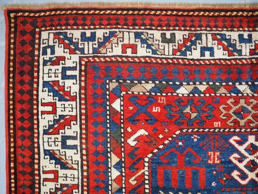ANTIQUE CAUCASIAN CHAJLI RUG, SUPERB COLOUR, CIRCA 1890. View VI