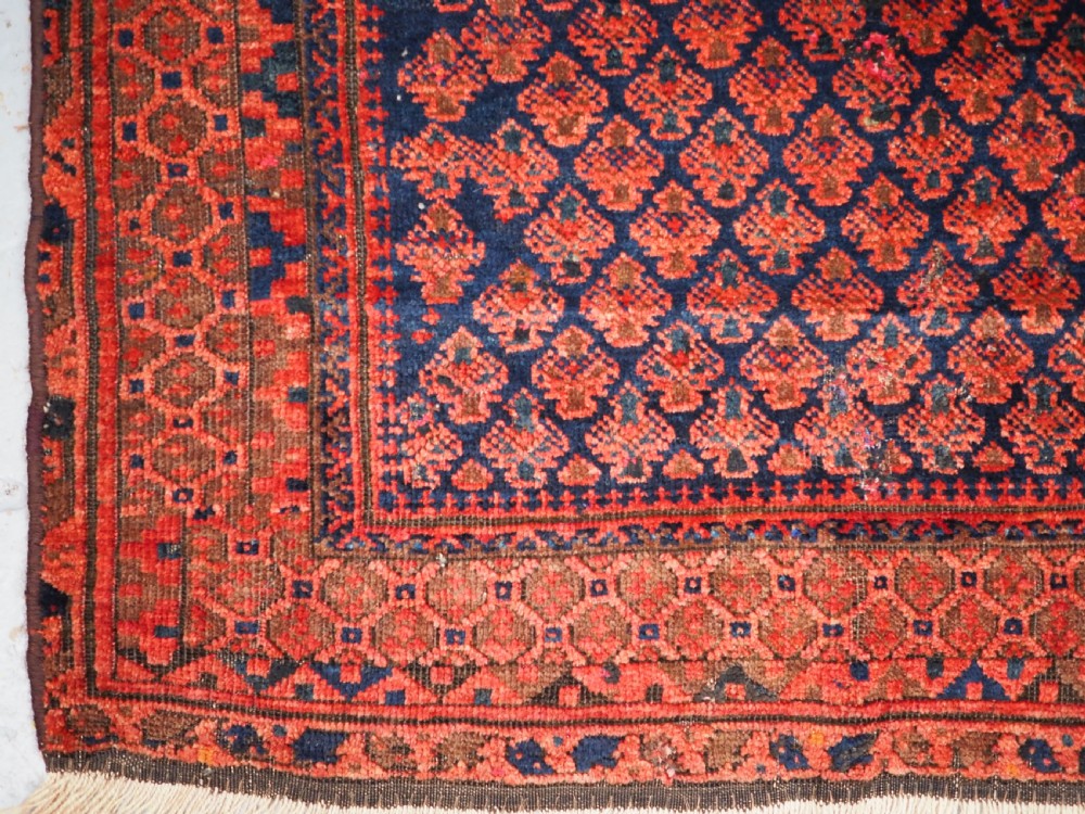 ANTIQUE TIMURI DOKHTAR-E-QAZI PRAYER RUG, CIRCA 1880. View X