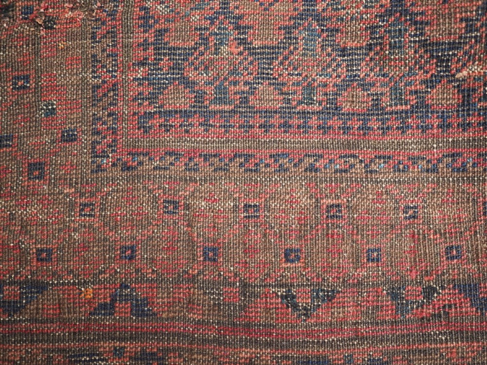 ANTIQUE TIMURI DOKHTAR-E-QAZI PRAYER RUG, CIRCA 1880. View XII